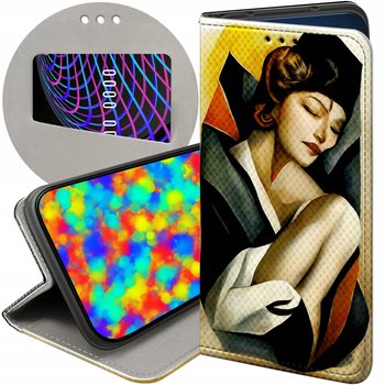ETUI DO OPPO A57 2022 WZORY ART DECO ŁEMPICKA TAMARA BARBIER WIELKI GATSBY - Hello Case