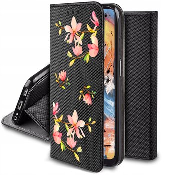 Etui Do Oppo A58 4G Magnet Wzory Case Portfel + Szkło 9H - Krainagsm