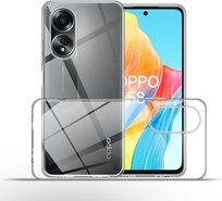 Etui Do Oppo A58 Case + Szkło 9h | PRZEZROCZYSTE CLEAR 2MM