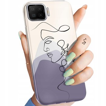 Etui Do Oppo A73 Wzory Continuous Line-Art Kreska Linie Obudowa Pokrowiec - Hello Case