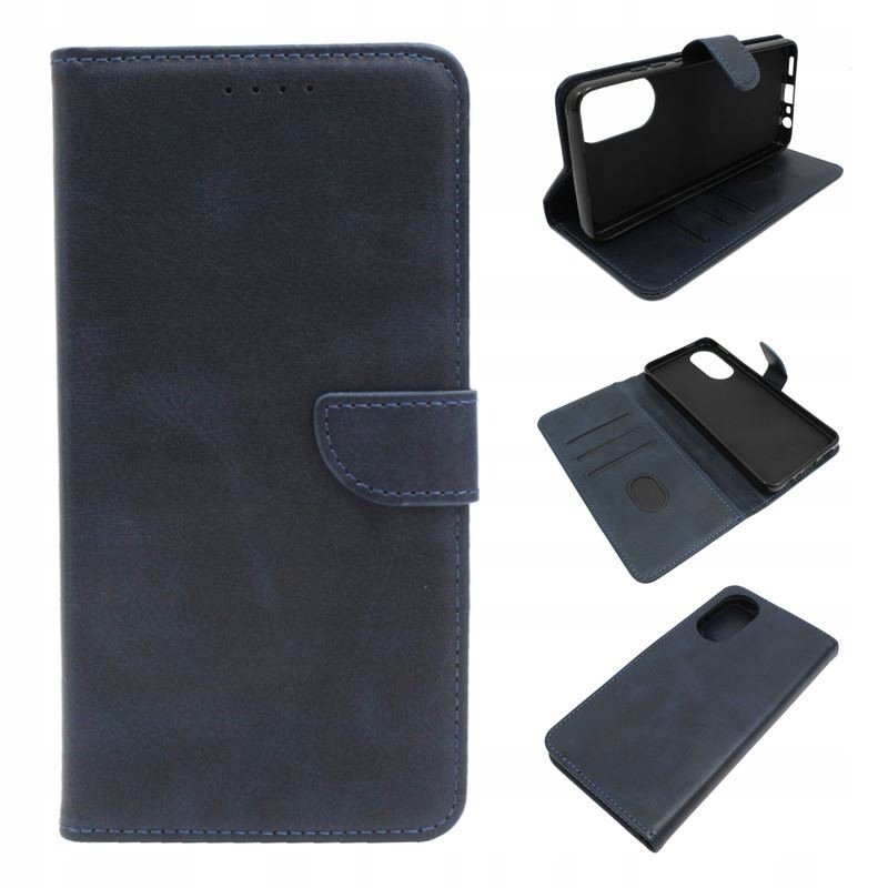 Etui Do Oppo A78 4G Cph2565 Smart Leather Granatowe Obudowa Pokrowiec Case GSM HURT Sklep