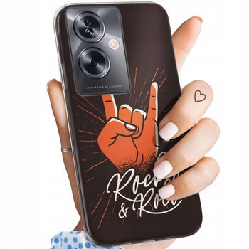 ETUI DO OPPO A79 5G WZORY ROCKOWE ROCK ROCK AND ROLL GITARA PUNK OBUDOWA - Hello Case