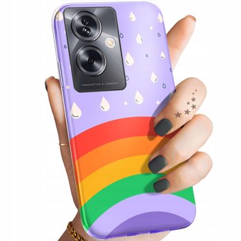 ETUI DO OPPO A79 5G WZORY TĘCZA RAINBOW OBUDOWA POKROWIEC CASE - Hello Case