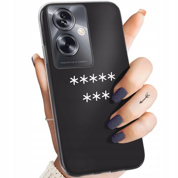 ETUI DO OPPO A79 5G WZORY Z NAPISAMI NAPISY TEKSTY OBUDOWA POKROWIEC CASE - Hello Case