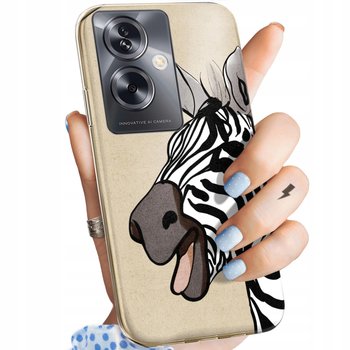 ETUI DO OPPO A79 5G WZORY ZEBRA ZEBERKA PASKI OBUDOWA POKROWIEC CASE - Hello Case