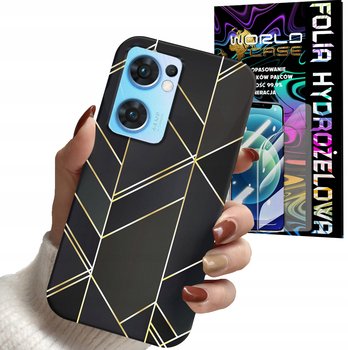 ETUI DO OPPO FIND X5 LITE - MARMUREK GEOMETRYCZNE WZORY DLA KOBIET+ FOLIA - Inny producent