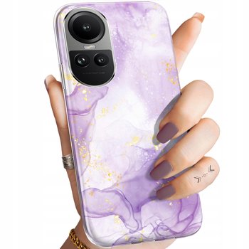 Etui Do Oppo Reno 10 5G / 10 Pro 5G Wzory Fioletowe Fiolet Kształty Obudowa - Hello Case