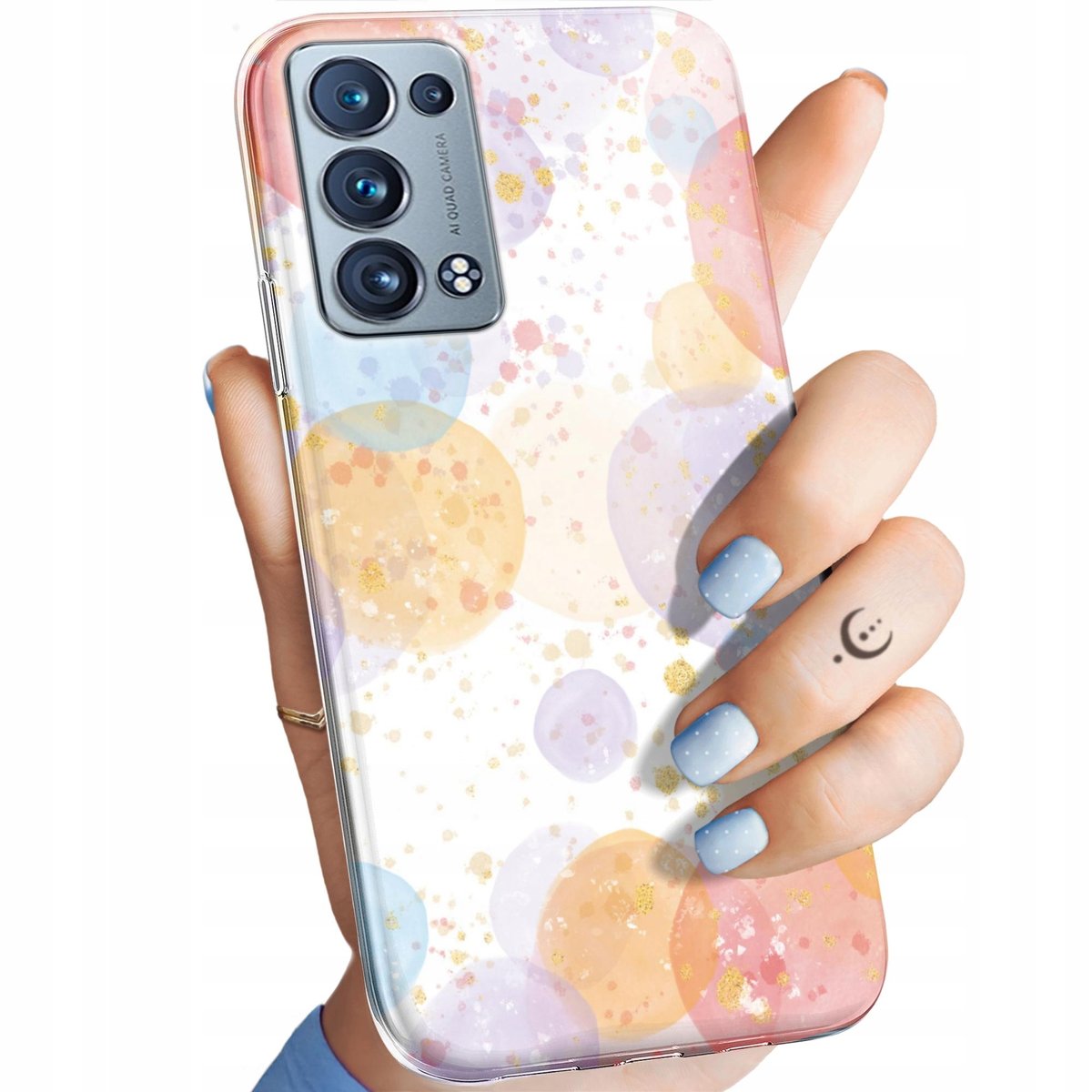 Etui Do Oppo Reno Pro Plus G Wzory Watercolor Akwarela Obraz Obudowa