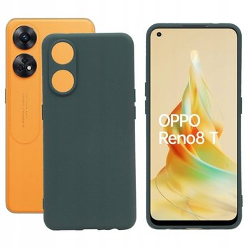 Etui do OPPO RENO 8T 4G SILICON CASE Pokrowiec zielony - GSM-HURT