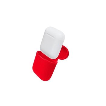 Etui do przenoszenia słuchawek AirPods wykonane z silikonu – czerwone - Inny producent (majster PL)