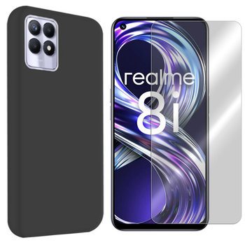 Etui Do Realme 8I Pokrowiec Obudowa Velvet + Szkło - VegaCom