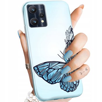 Etui Do Realme 9 Pro Wzory Motyle Butterfly Barwne Obudowa Pokrowiec Case - Hello Case