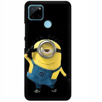 ETUI DO REALME C25Y MATOWE CZARNE Postaci Bajkowe MINIONS Minionki Wzory