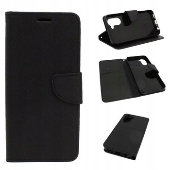 Etui do Realme C33 RMX3624 Fancy Diary czarne Case Pokrowiec Obudowa Futerał - GSM-HURT