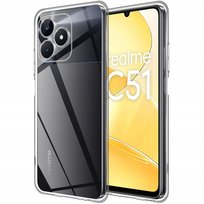 Etui Do Realme C51 Case + Szkło 9H | PRZEZROCZYSTE CLEAR 2MM