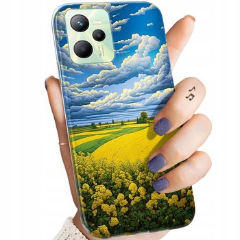Etui Do Realme C53 Wzory Chmury Niebo Błękit Obudowa Pokrowiec Case - Hello Case