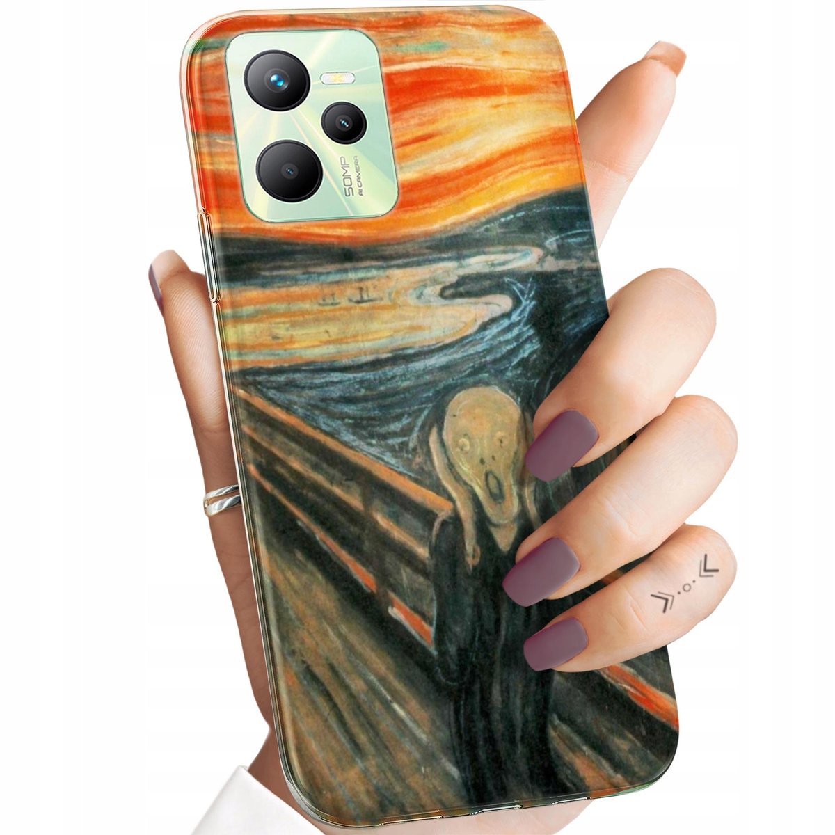 Etui Do Realme C53 Wzory Edvard Munch Krzyk Malarstwo Obudowa Pokrowiec