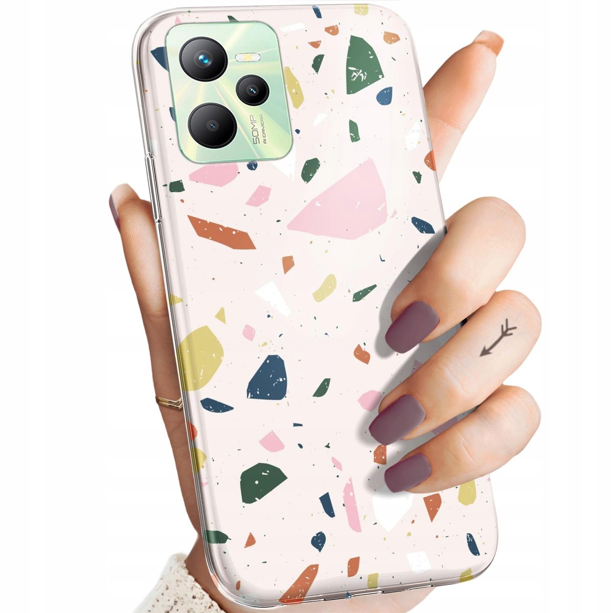 ETUI DO REALME C53 WZORY LASTRIKO TERRAZZO TERAKOTA OBUDOWA POKROWIEC CASE Realme Sklep