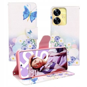 ETUI do REALME C55 Fancy Pokrowiec Case Portfel motyl - GSM-HURT