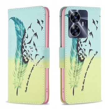 ETUI do REALME C55 Fancy Pokrowiec Case Portfel piórko - GSM-HURT