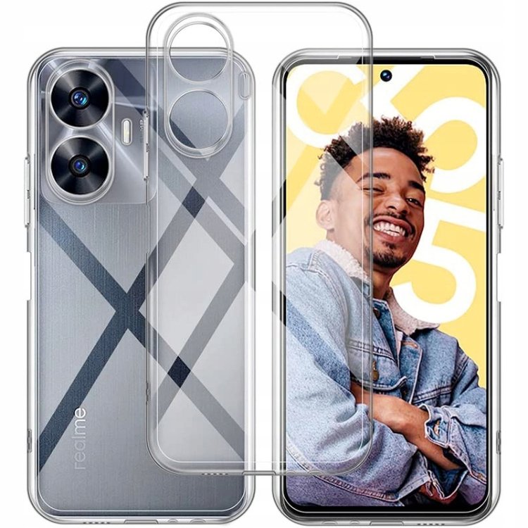 SEAHAI Cover Per Realme C55 4G, Ultra Sottile Custodia Silicone Gomma