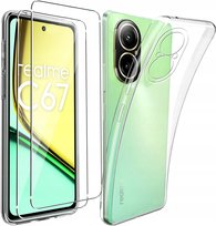 Etui Do Realme C67 Case + Szkło 9H | PRZEZROCZYSTE CLEAR 2MM