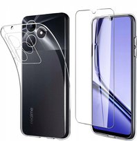 Etui Do Realme Note 50 Case + Szkło 9H | PRZEZROCZYSTE CLEAR 2MM