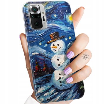 Etui Do Redmi Note 10 Pro / 10 Pro Max Wzory Bałwan Zima Śnieg Obudowa Case - Hello Case