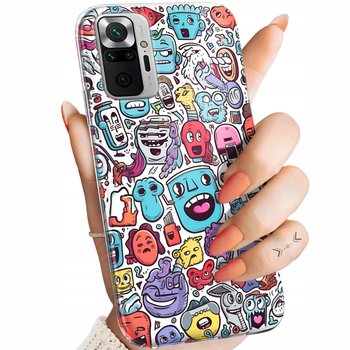 Etui Do Redmi Note 10 Pro / 10 Pro Max Wzory Doodle Zwierzęta Potwory Case - Hello Case