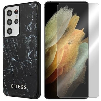 Etui Do Sam Galaxy S21 Ultra Guess Marble + Szkło - GUESS