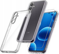 Etui do Samsung A36 5G WZMACNIANE SILIKONOWE PRZEZROCZYSTE + Szkło Krainagsm