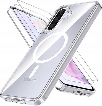 Etui do SAMSUNG A56 5G A36 do MagSafe + 2x SZKŁO WZMACNIANE 360° CLEAR CASE - Inny producent