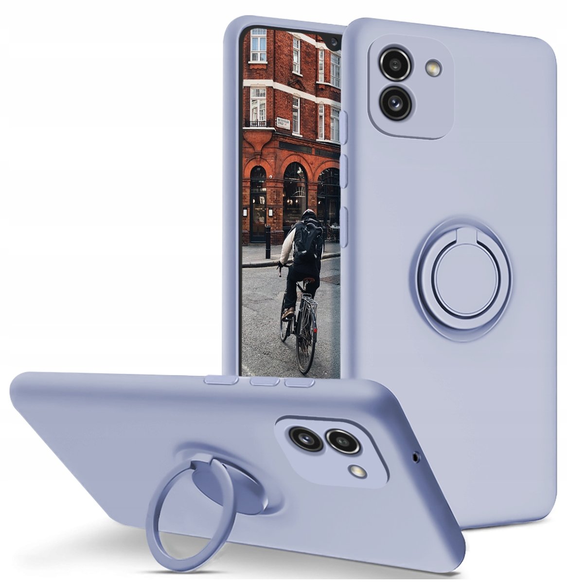Etui do Samsung Galaxy A03 Silicone Ring + Szkło - Samsung Electronics ...