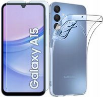 Etui Do Samsung Galaxy A15 5G PRZEZROCZYSTE +Szkło 9H | CLEAR CASE 2MM