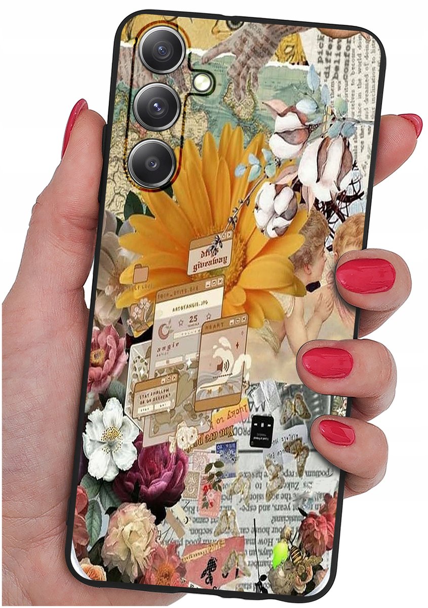 Etui do Samsung Galaxy A16 5G WZORY |SILIKONOWE MATT CASE + SZKŁO 9H ...