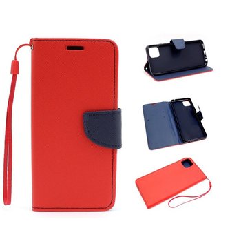 Etui Do Samsung Galaxy A22 5G A226 Czerwone Fancy Pokrowiec Case - GSM-HURT