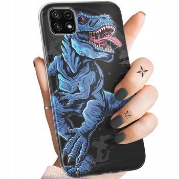 Etui Do Samsung Galaxy A22 5G Wzory Dinozaury Reptilia Prehistoryczne Case - Samsung