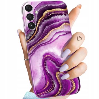 Etui Do Samsung Galaxy A25 5G Wzory Różowy Marmur Purpura Róż Marmur Case - Hello Case