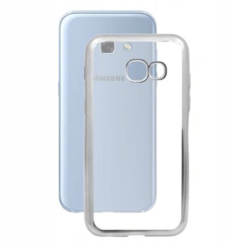 Etui Do Samsung Galaxy A3 2017 Bumper Glossy Tpu Case Pokrowiec Srebrne Futerał Kejs Ochraniacz Okładka - GSM-HURT