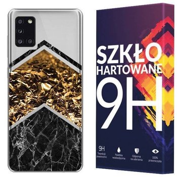 Etui Do Samsung Galaxy A31 Sm-A315 Marmur + Szkło - Kreatui