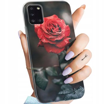 Etui Do Samsung Galaxy A31 Wzory Róża Z Różą Rose Obudowa Pokrowiec Case - Hello Case