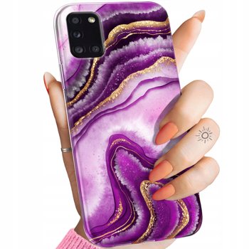 Etui Do Samsung Galaxy A31 Wzory Różowy Marmur Purpura Róż Marmur Obudowa - Hello Case