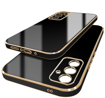 Etui do Samsung Galaxy A35 | A35 5G GOLDEDGE CASE GLAMOUR PLECKI + Szkło 9H - Krainagsm