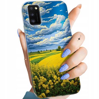 Etui Do Samsung Galaxy A41 Wzory Chmury Niebo Błękit Obudowa Pokrowiec Case - Hello Case