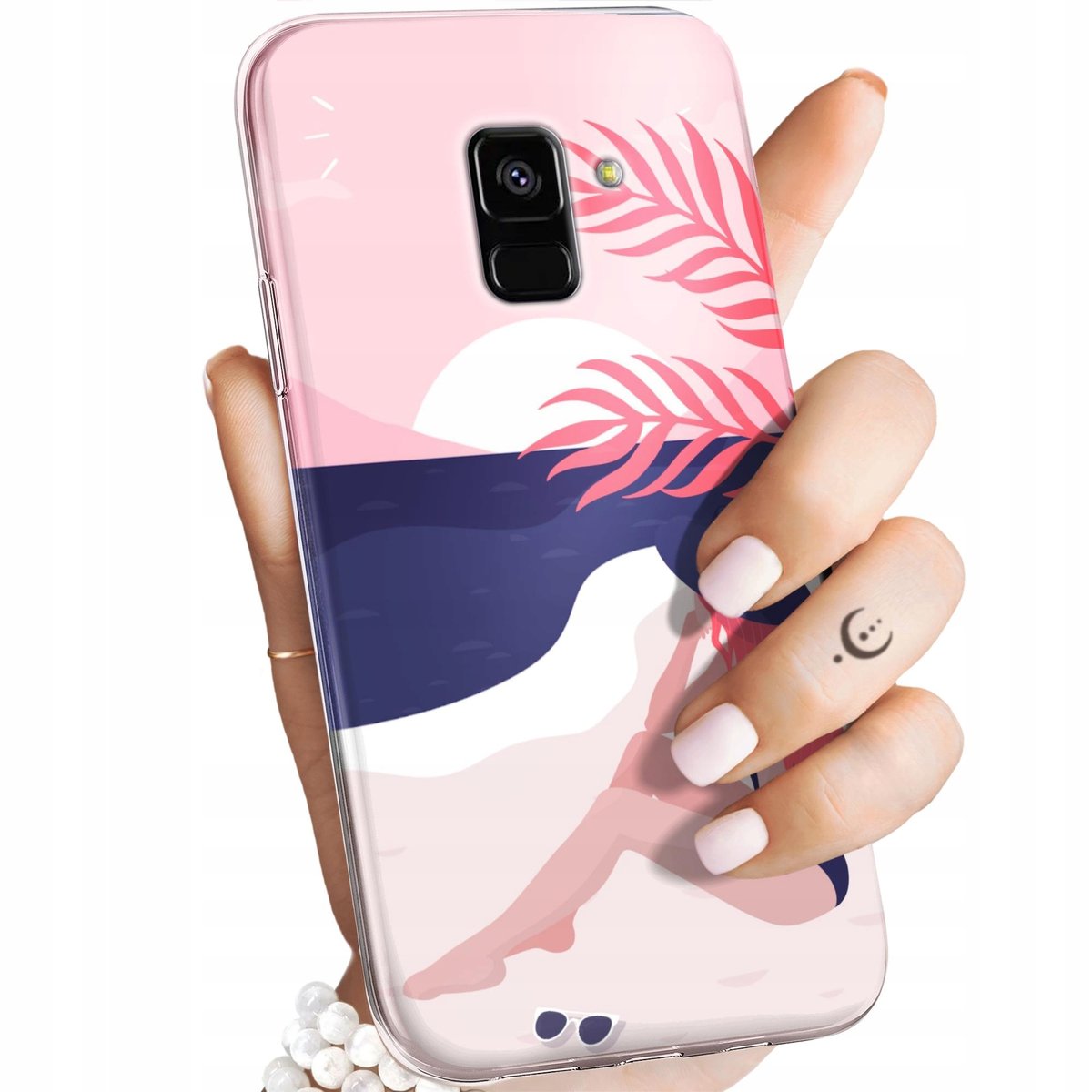 Motorcycle - Scooter Windshield Adhesive Stick On Mount TiGRA NEO LITE Case for Samsung Galaxy A5 - A8 2018 (sku 47252)