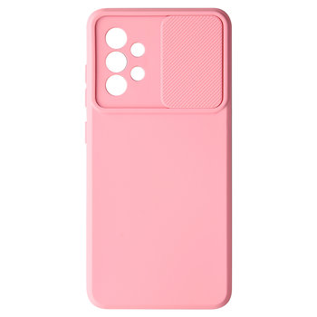 Etui do Samsung Galaxy A52 / A52s Elastyczny silikonowy wysuwany pokrowiec na aparat w kolorze różowym - Avizar