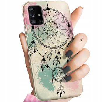 Etui Do Samsung Galaxy A71 5G Wzory Boho Łapacz Snów Pióra Obudowa Case - Hello Case