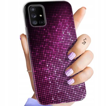 Etui Do Samsung Galaxy A71 5G Wzory Brokat Brokatowe Błyszczące Obudowa - Hello Case