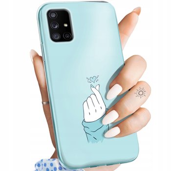 Etui Do Samsung Galaxy A71 5G Wzory Niebieskie Blue Blau Obudowa Pokrowiec - Hello Case