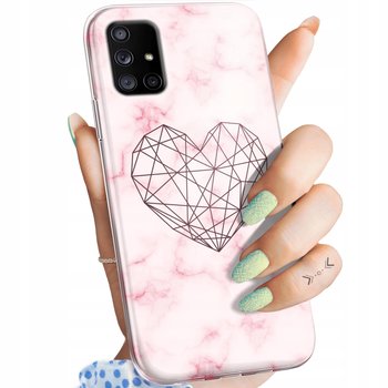 Etui Do Samsung Galaxy A71 5G Wzory Serce Serduszka Miłość Obudowa Case - Hello Case